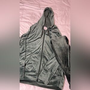 Aerie OFFLINE Green velvet tracksuit
